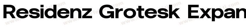 Residenz Grotesk Expanded Bold字体转换
